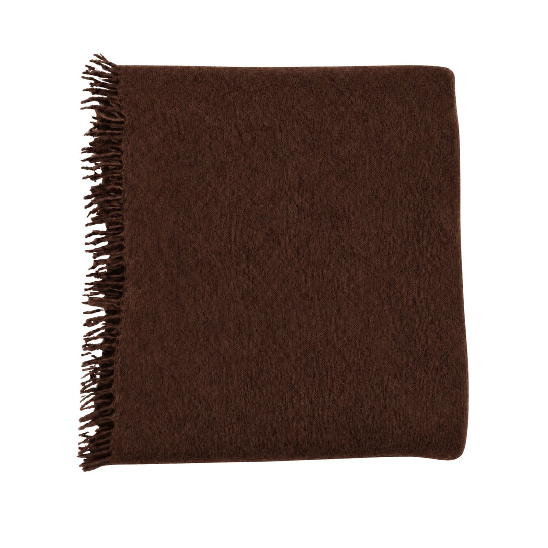 Luxo Sparge Cashmere Stole in Conte Brown