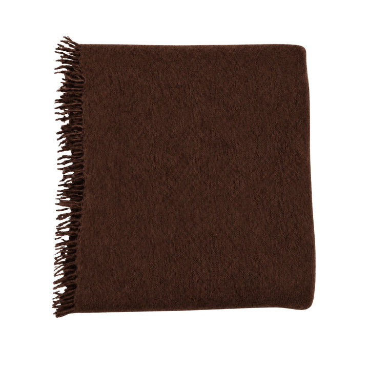 Luxo Sparge Cashmere Stole in Conte Brown