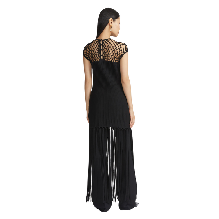 Hand Macrame & Knotted Fringe Tunic