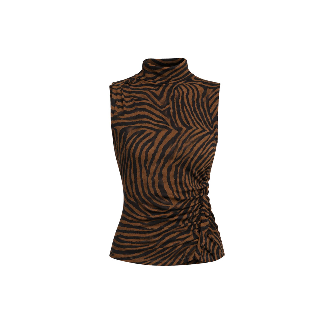 Briana Top in Ochre/Black