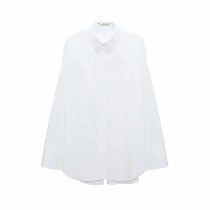 Poplin Power Blouse - Pure White