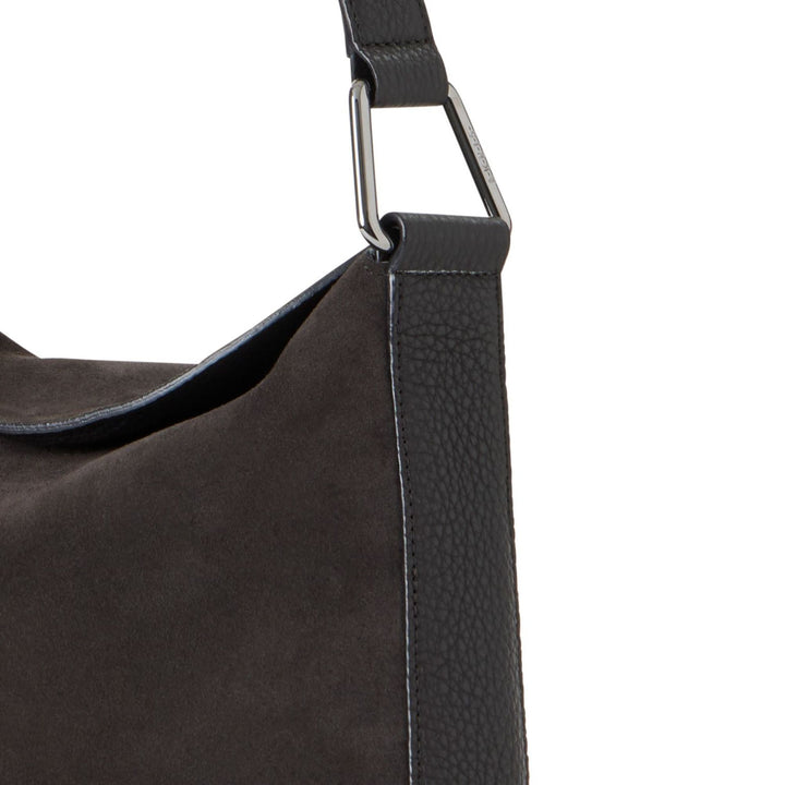 Anna Little Hobo Suede Bag - Mocca