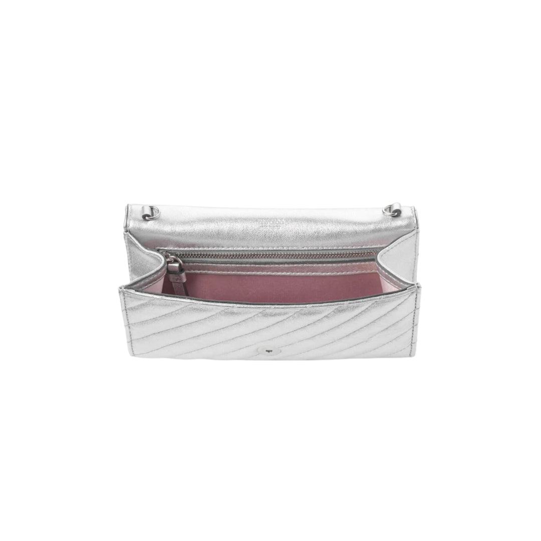 AVN Curve Wallet/Chain Shoulder - Silver/Silver