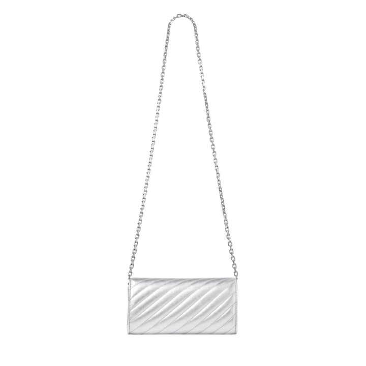 AVN Curve Wallet/Chain Shoulder - Silver/Silver