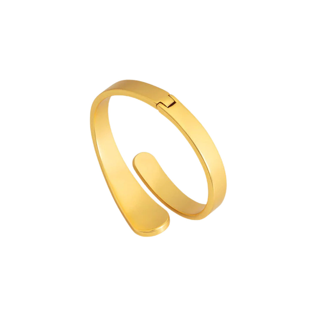 Aaliyah Bezel Hinge Cuff