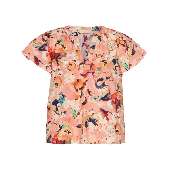 Abril Short Sleeve Cotton Top
