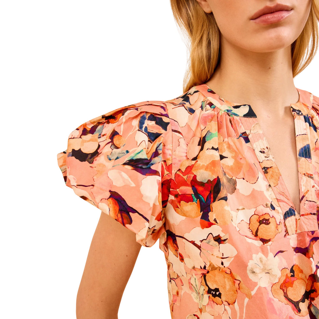 Abril Short Sleeve Cotton Top