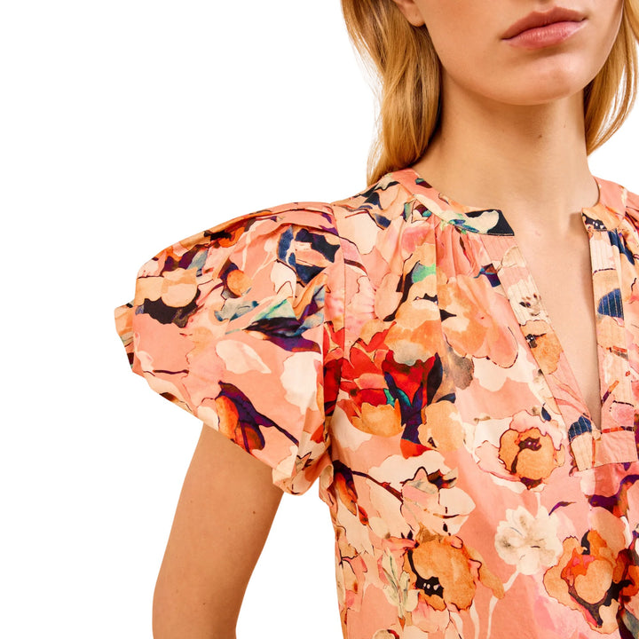 Abril Short Sleeve Cotton Top