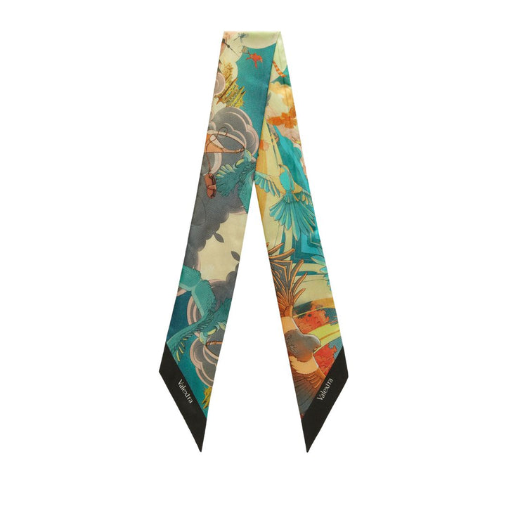 Abstract Silk Bandeau in Multi