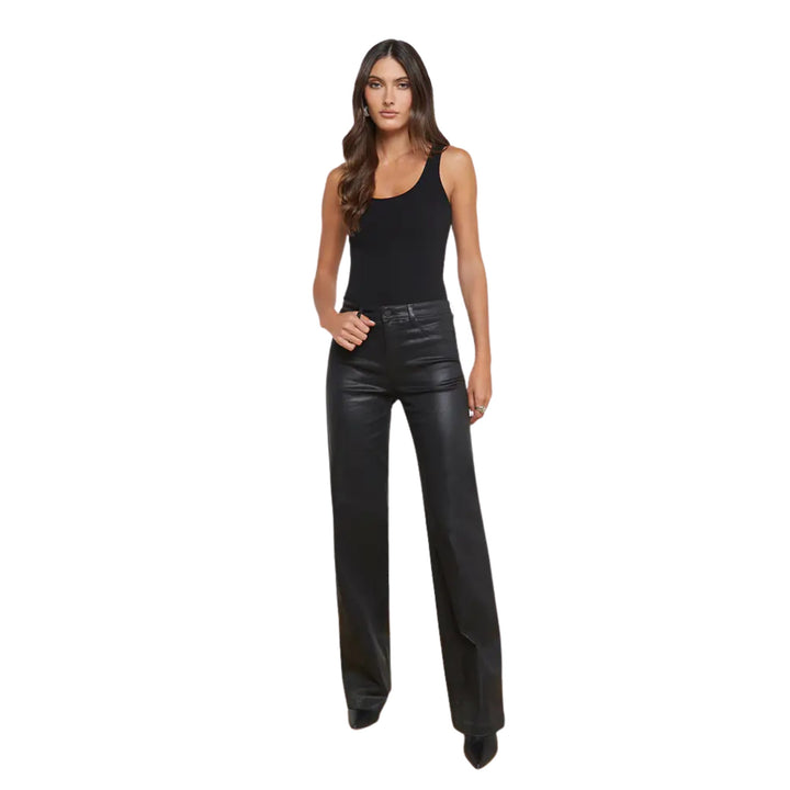 Adira Scoop Neck Tank in Black