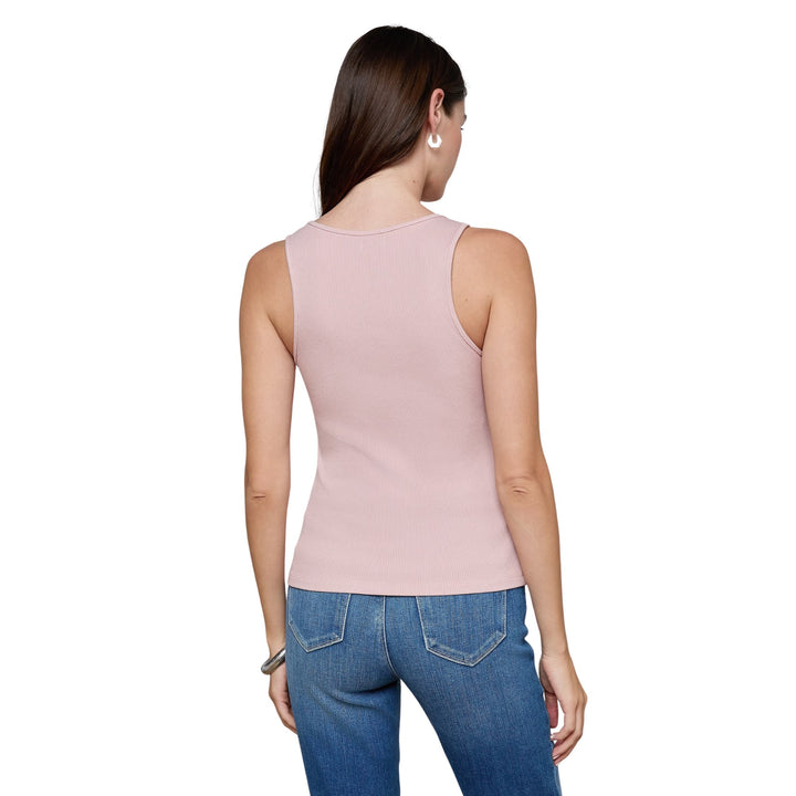 Adira Scoop Neck Tank in Pale Rose