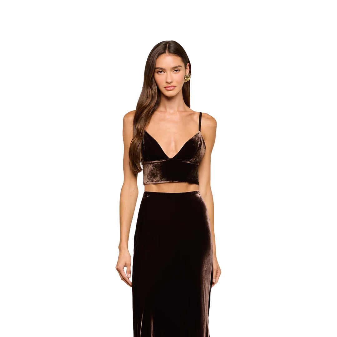 Aislin Bralette Top in Dark Java