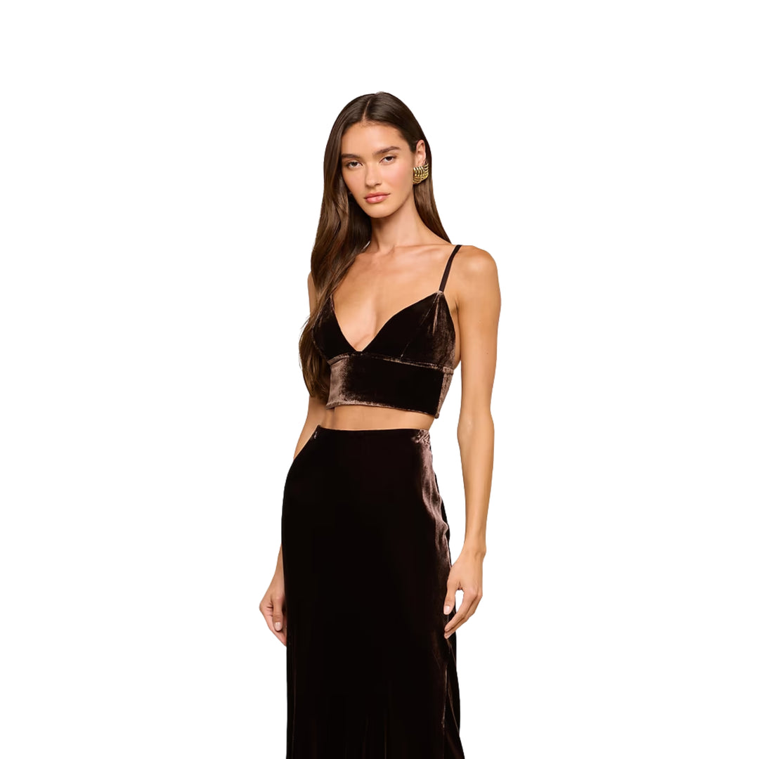 Aislin Bralette Top in Dark Java