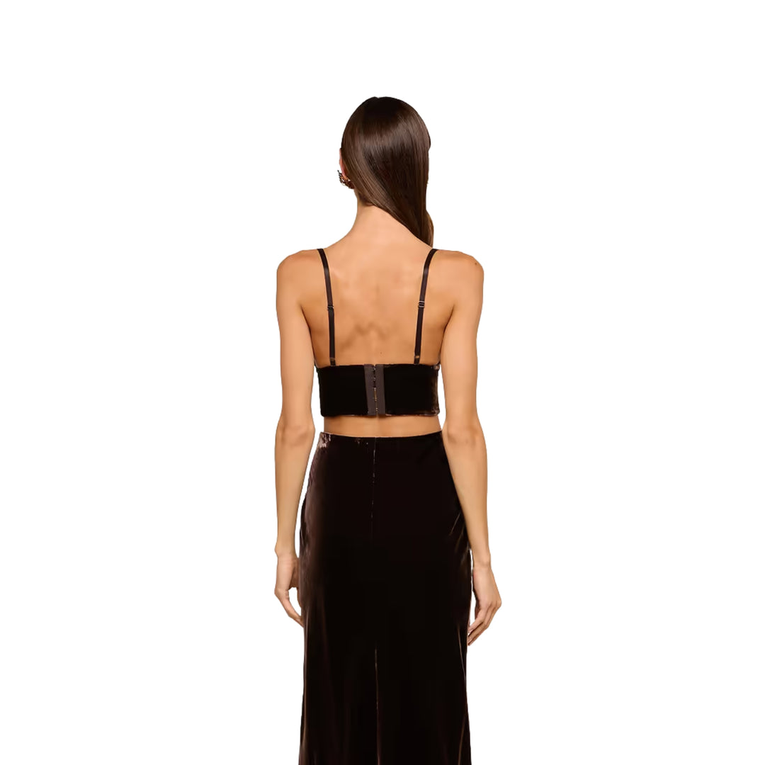 Aislin Bralette Top in Dark Java