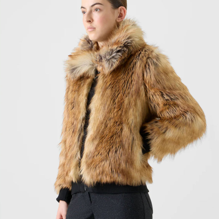 Fur Bomber Jacket