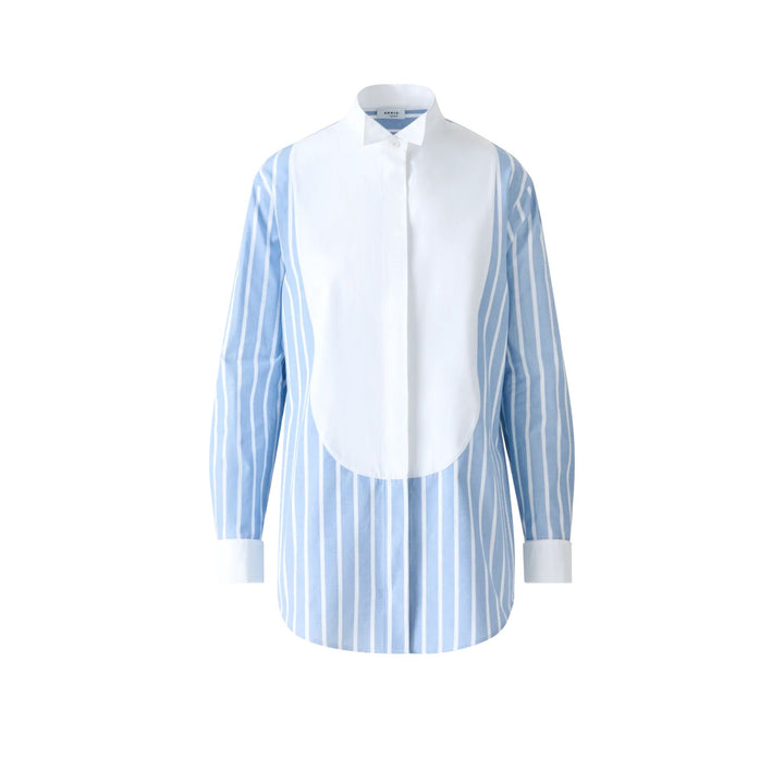 Striped Cotton Tunic Blouse