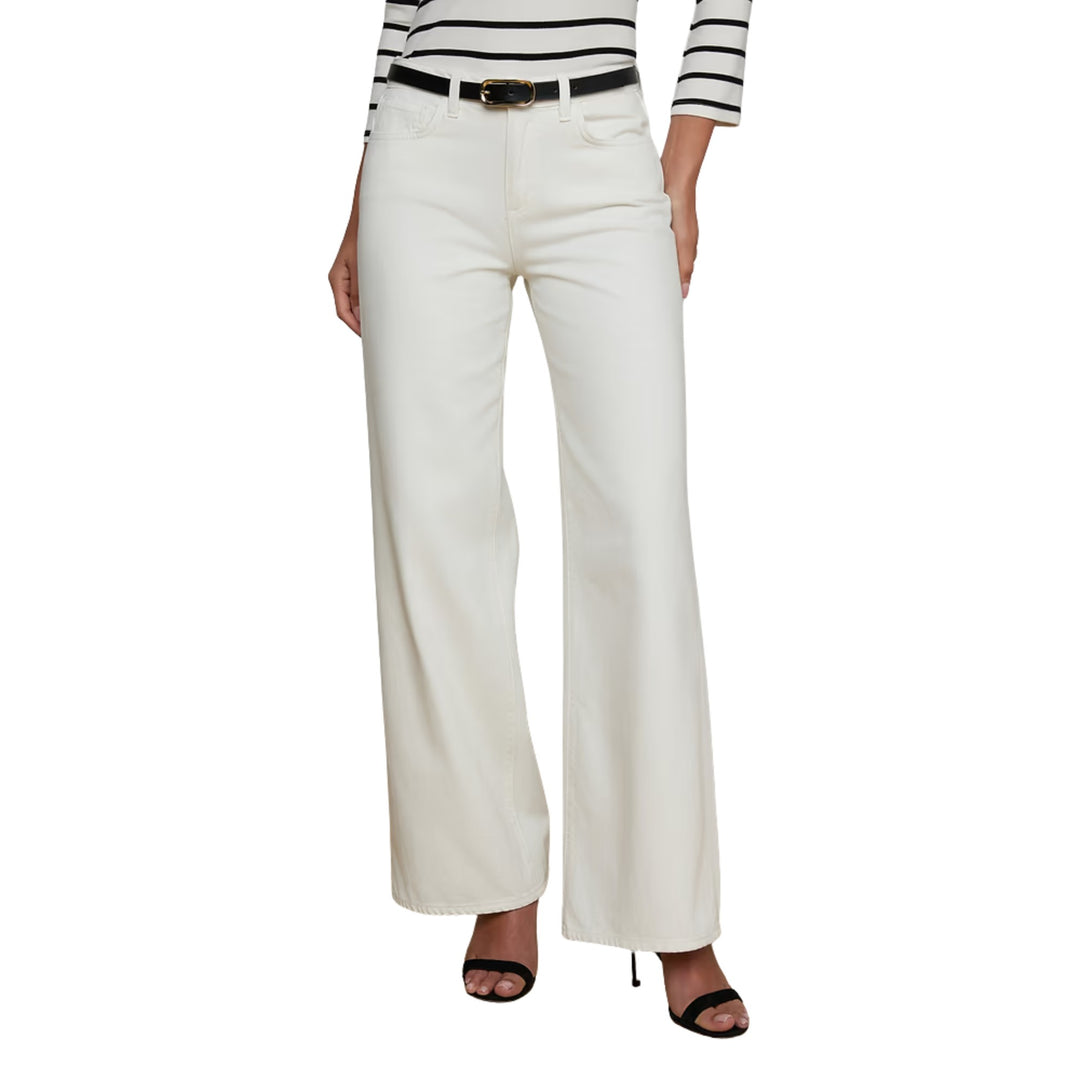 Alicent High-Rise Wide Leg in Light Ecru