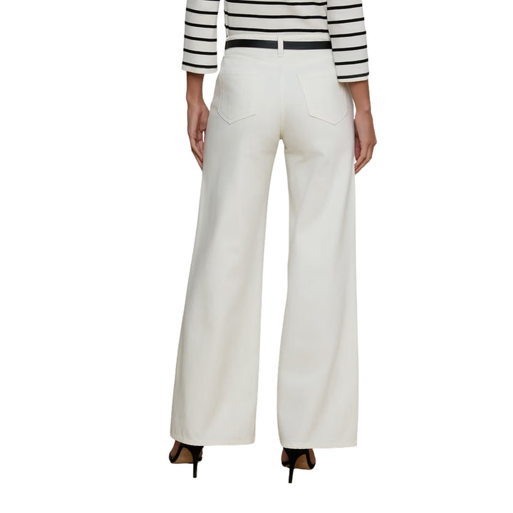Alicent High-Rise Wide Leg in Light Ecru
