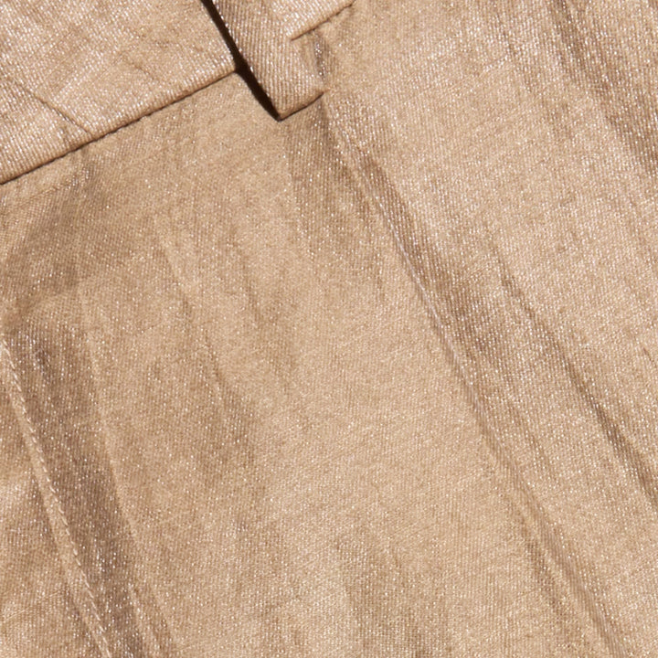Allanah Mid Rise Trouser in Latte/Gold