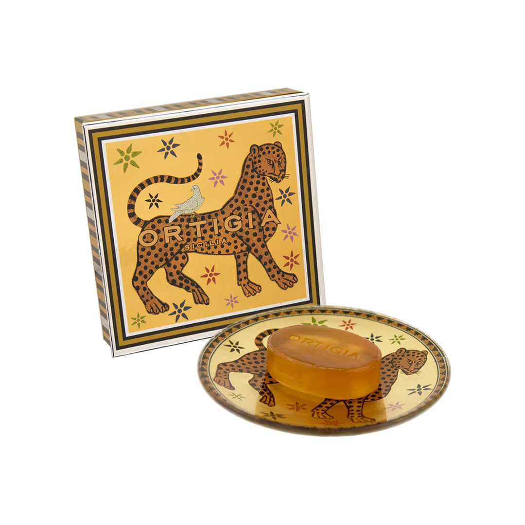 Ambra Nera Glass Plate & Soap 40g / 1.41 oz