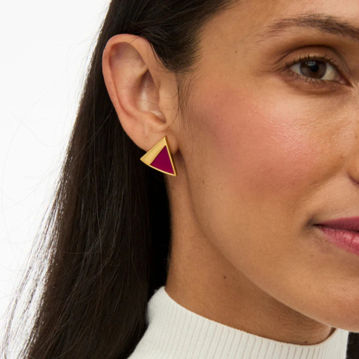 Amelia Triangle Stud Earring