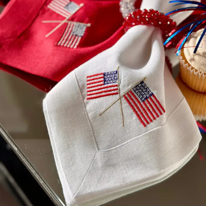 American Flags Large Napkin