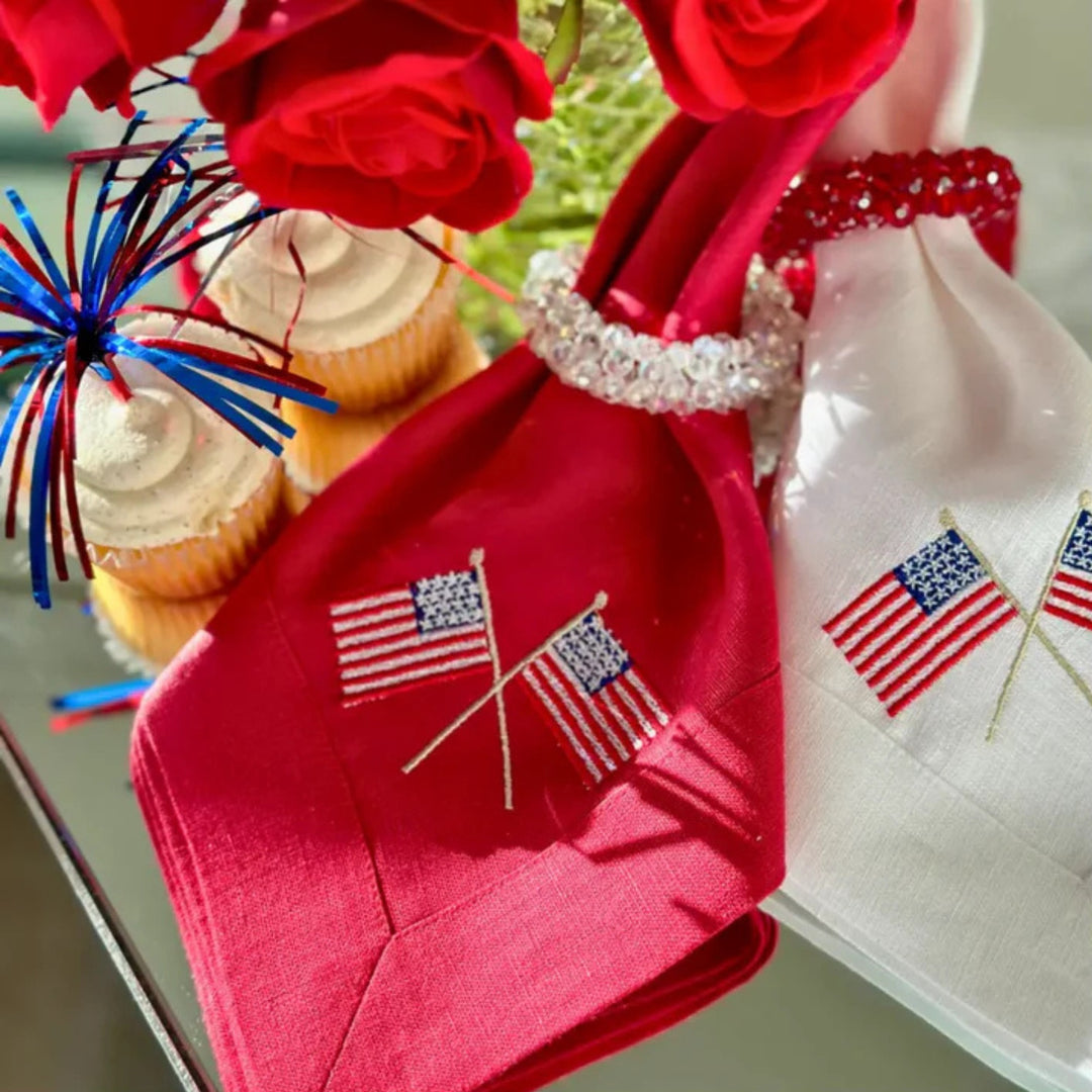 American Flags Large Napkin
