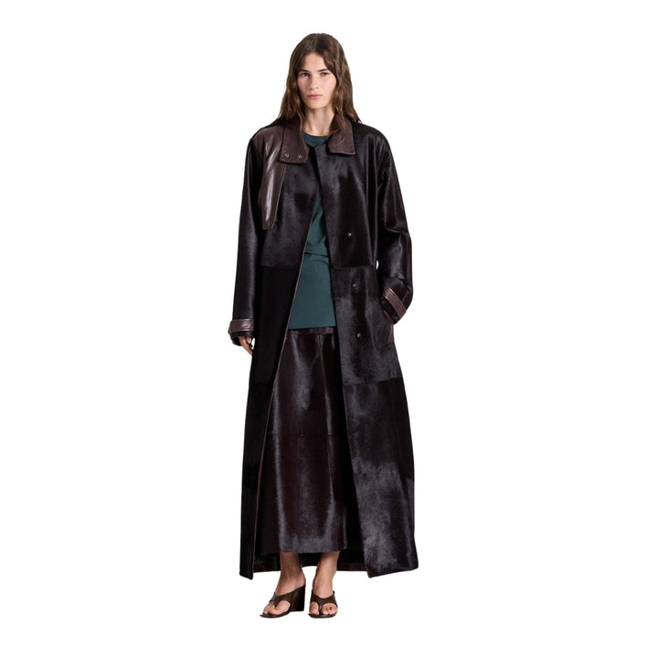 An Affair to Remember Ponyhair Coat in Wine