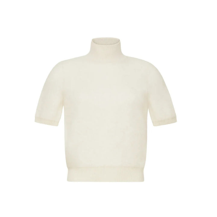 Ari Top in Brushed Cashmere in Ivory