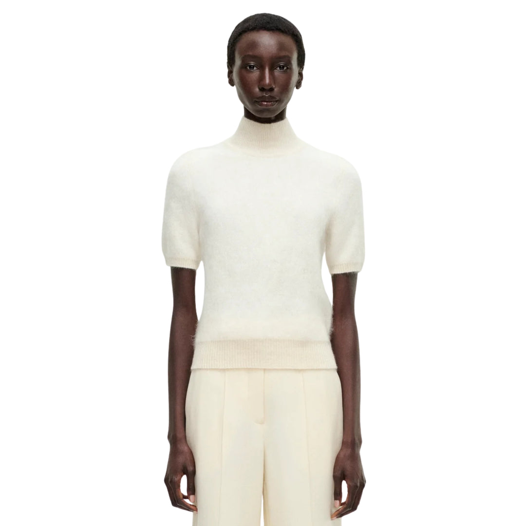 Ari Top in Brushed Cashmere in Ivory
