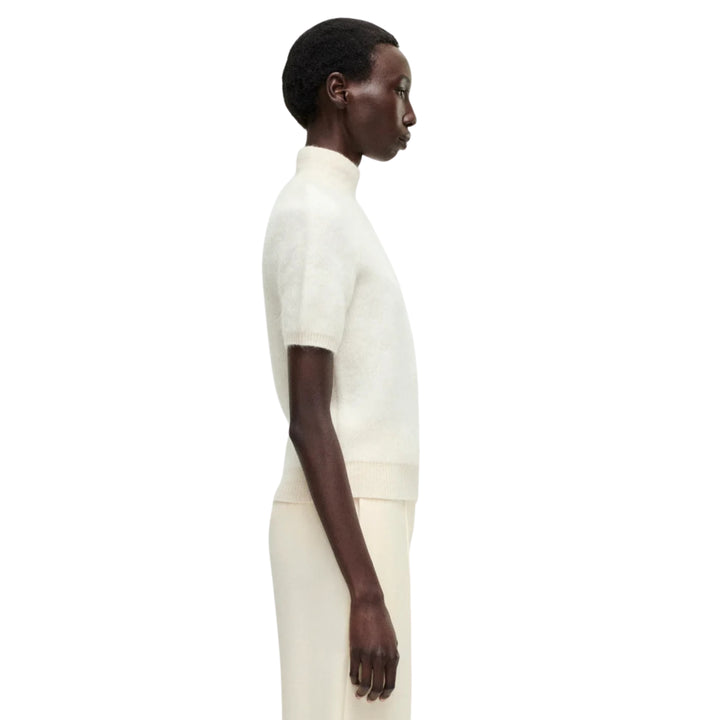 Ari Top in Brushed Cashmere in Ivory