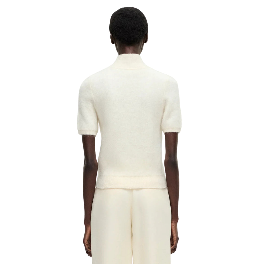 Ari Top in Brushed Cashmere in Ivory