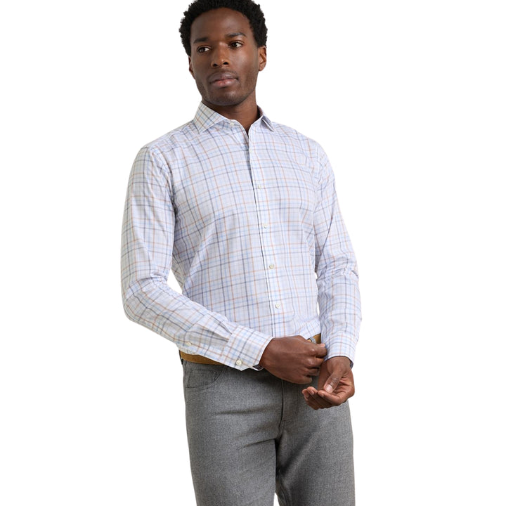 Arthur Cotton Sport Shirt in Windy Blue