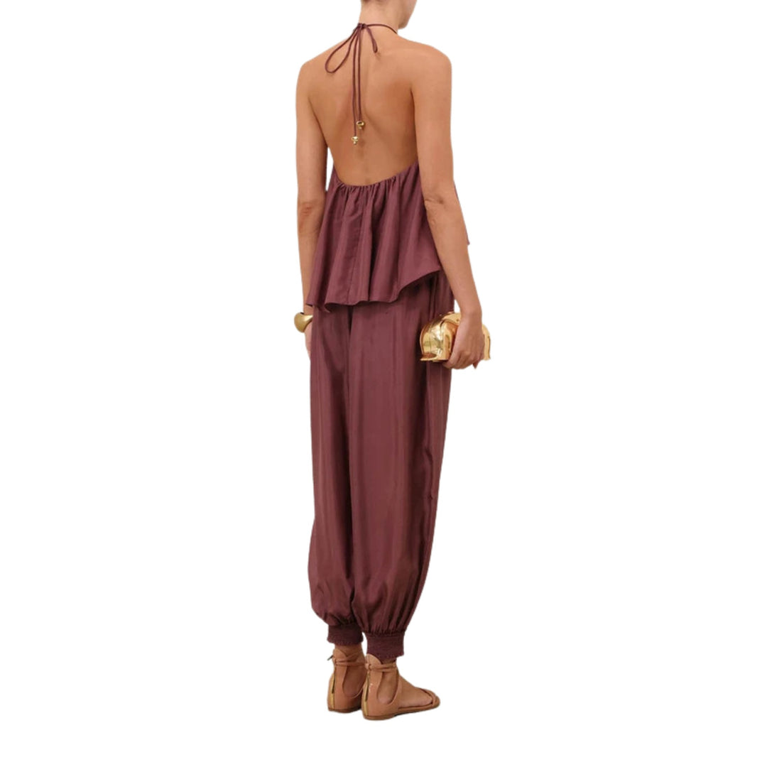 Aster Gathered Bead Cami in Musk