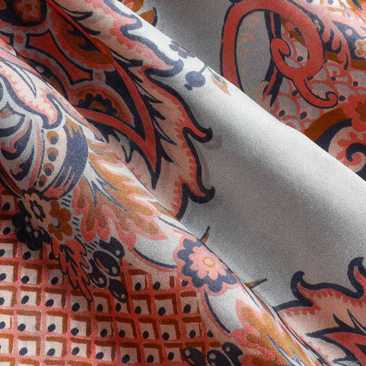 Aster Scarf Bodice in Blue Paisley Floral