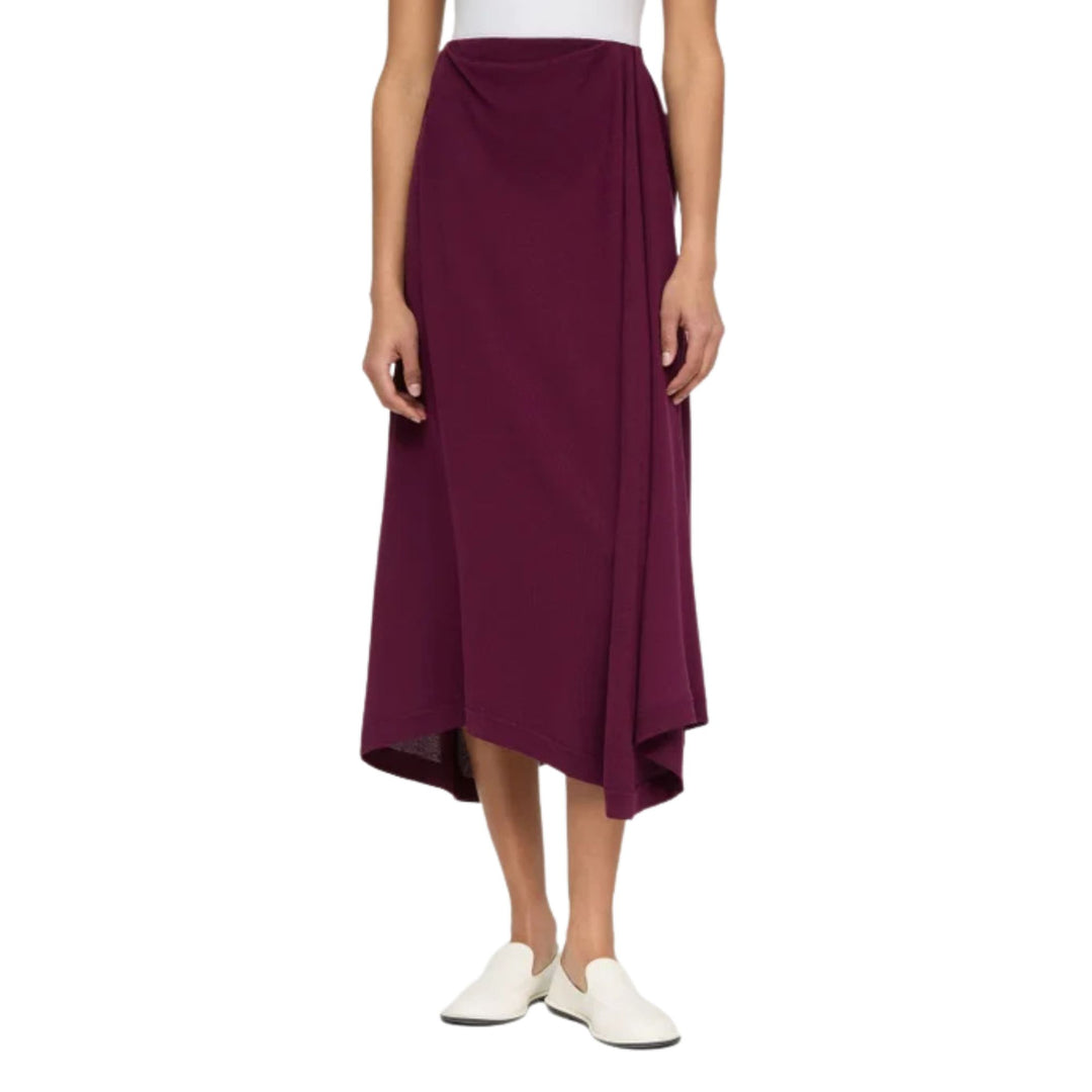 Asymmetric Knit Skirt