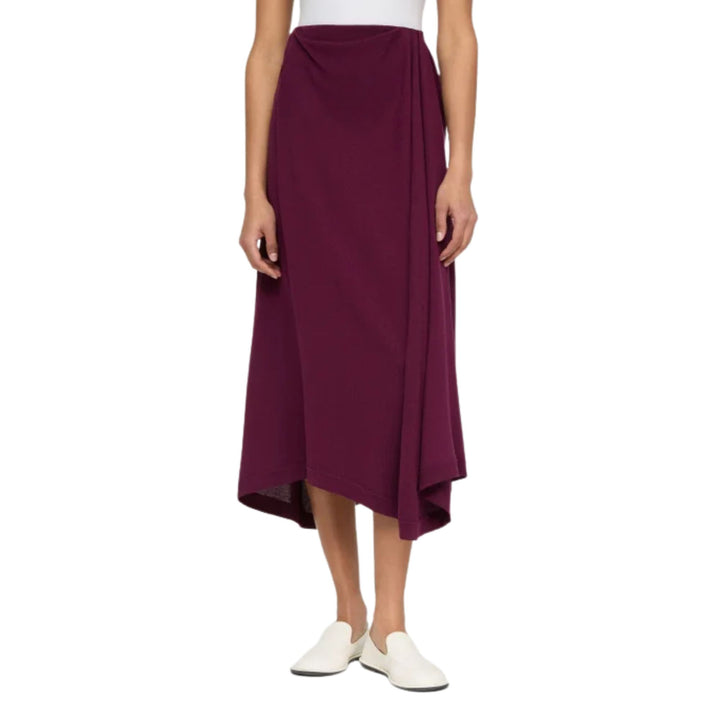 Asymmetric Knit Skirt