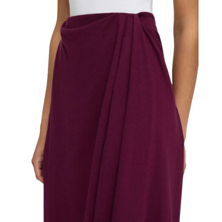 Asymmetric Knit Skirt