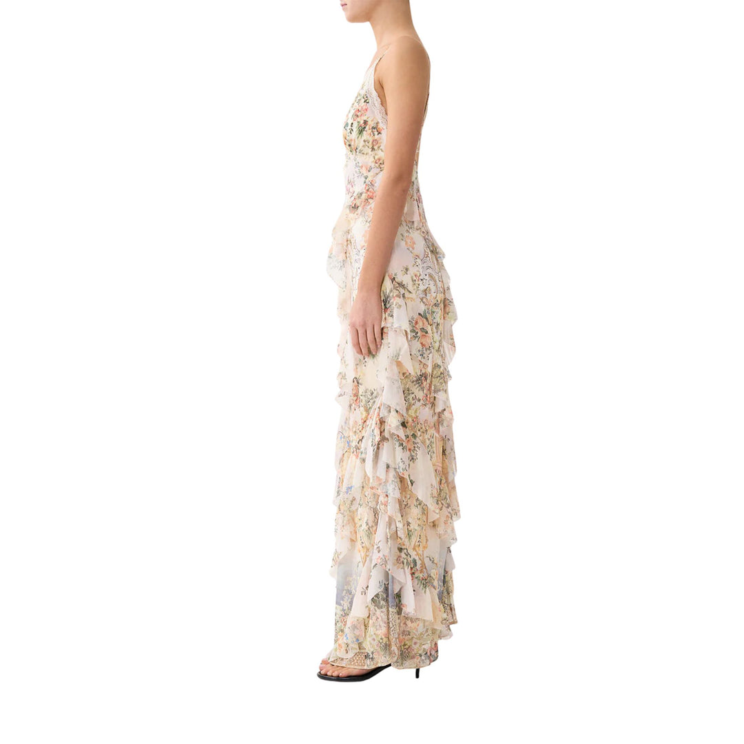 Asymmetrical Ruffle Slip Dress Gwynn's Asymmetrical Ruffle Slip Dress Gwynn's