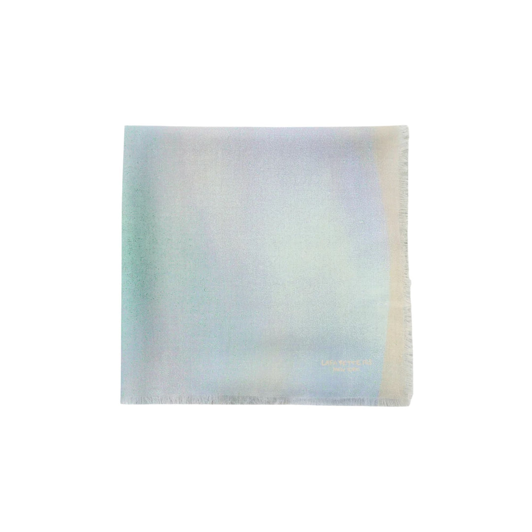 Aurora Cashmere Silk Printed Scarf - Aurora Green Multi