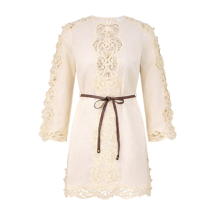 Awaken Embroidered Tunic in Cream
