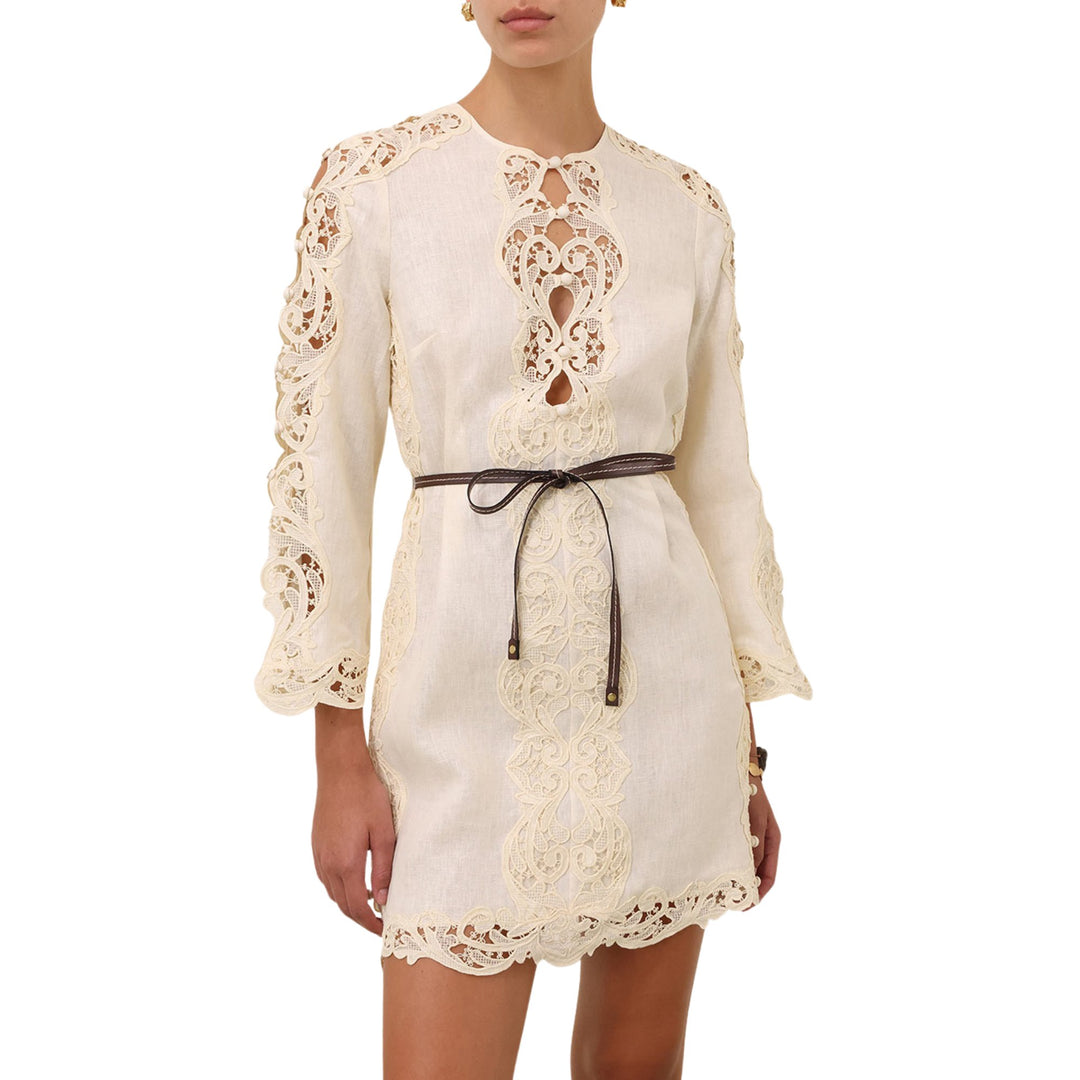 Awaken Embroidered Tunic in Cream