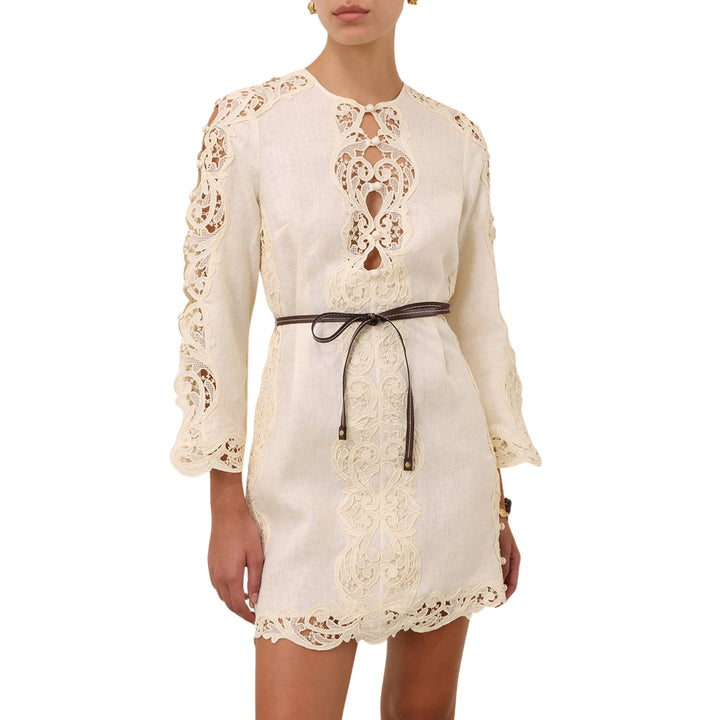 Awaken Embroidered Tunic in Cream