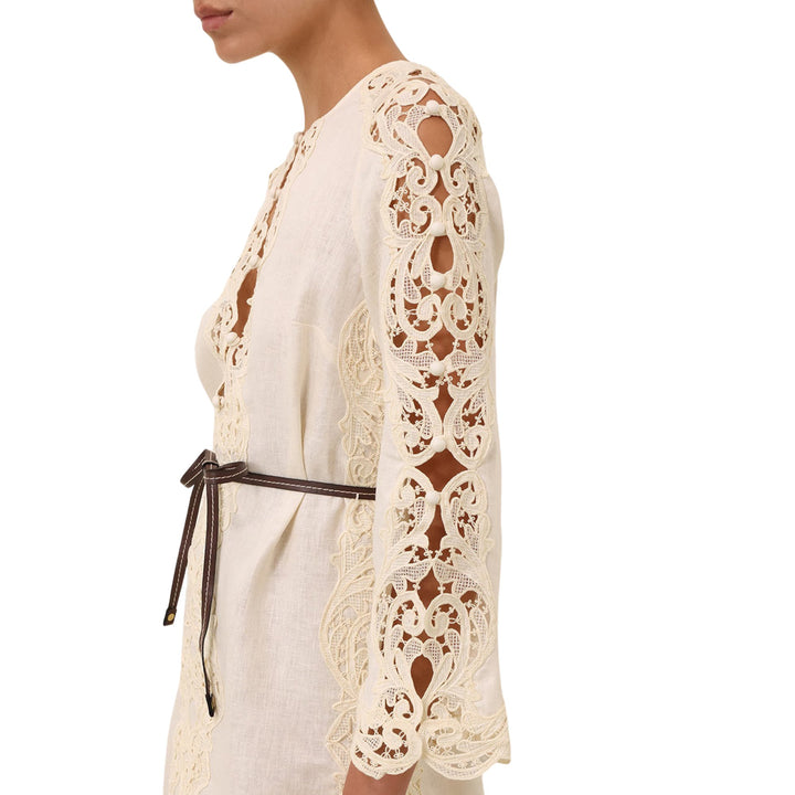 Awaken Embroidered Tunic in Cream