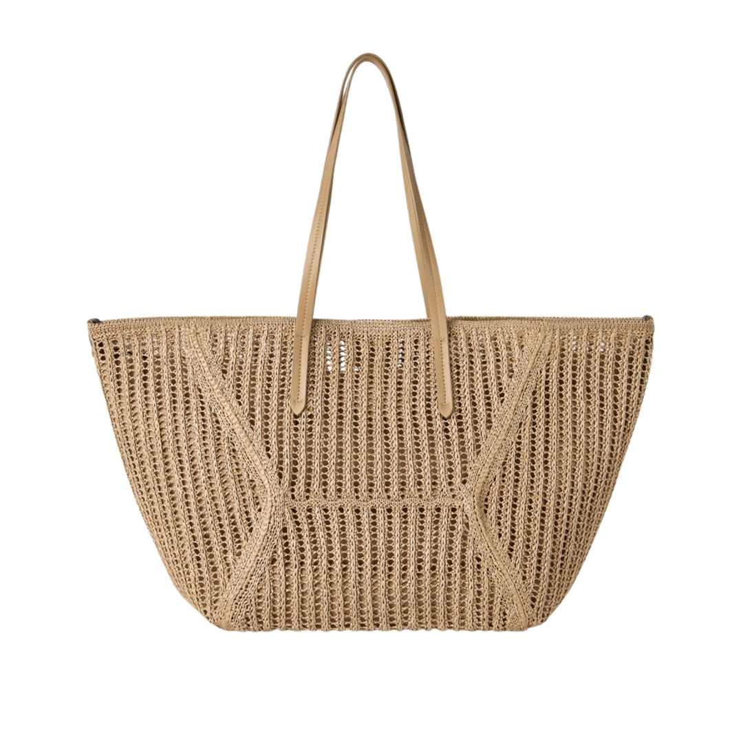 Rope Duo Raffia Medium Tote