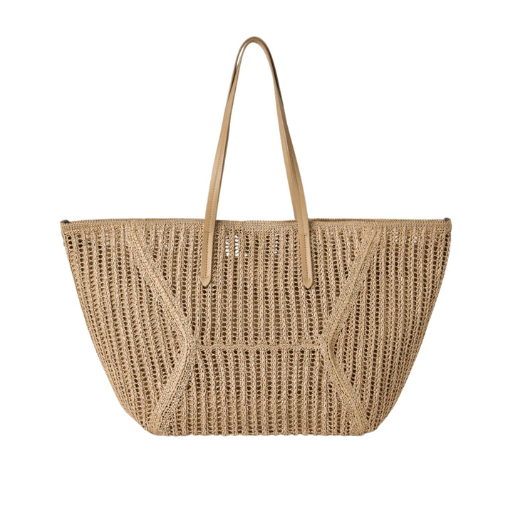 Rope Duo Raffia Medium Tote