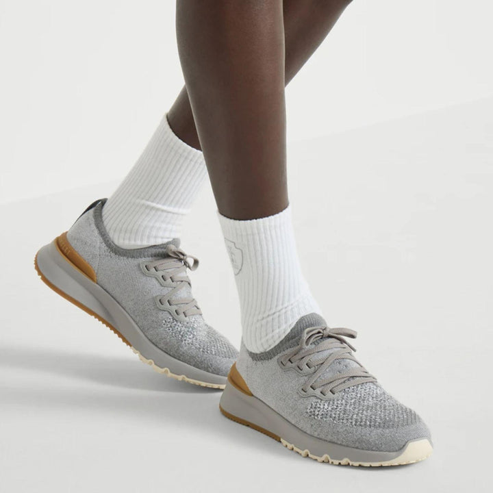 Light Grey Knit Runner Sneaker