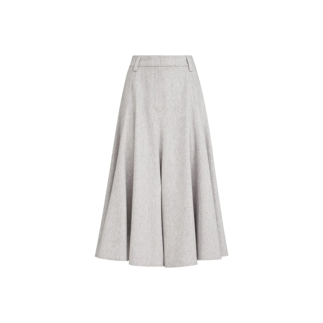 BEAVER FLANNEL FLUTE MIDI SKIRT