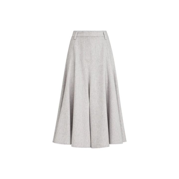 BEAVER FLANNEL FLUTE MIDI SKIRT