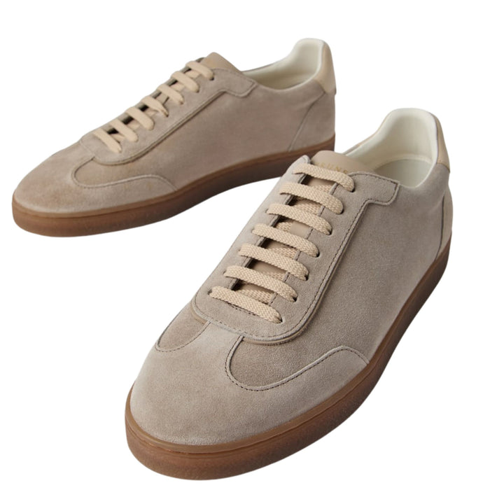 Suede Sneakers - Tan